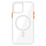 Avizar Coque pour iPhone 12 Pro Max Magsafe Antichoc Cercle magnétique Transparent