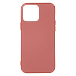 Avizar Coque pour iPhone 14 Pro Max Silicone Semi-rigide Finition Soft-touch Fine rose