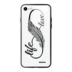 Evetane Coque iPhone 7/8/ iPhone SE 2020/ 2022 Coque Soft Touch Glossy Love Life Design