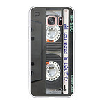 Evetane Coque Samsung Galaxy S7 Edge 360 intégrale transparente Motif Cassette Tendance
