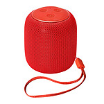 Avizar Mini Enceinte Bluetooth Radio FM et Slot Micro-SD Portable avec Dragonne rouge