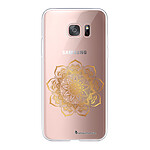 LaCoqueFrançaise Coque Samsung Galaxy S7 Edge 360 intégrale transparente Motif Mandala Or Tendance