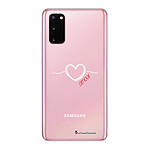 LaCoqueFrançaise Coque Samsung Galaxy S20 360 intégrale transparente Motif Coeur Blanc Amour Tendance
