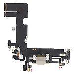 Clappio Connecteur de Charge pour iPhone 13, Port Lightning + Microphone Blanc