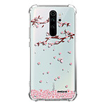 Evetane Coque Xiaomi Redmi Note 8 Pro anti-choc souple angles renforcés transparente Motif Chute De Fleurs