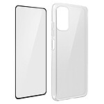 Avizar Coque Redmi Note 10 5G/Poco M3 Pro Souple et Film Verre Trempé 9H