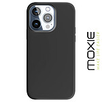 Moxie Coque pour iPhone 15 Pro Semi-rigide Intérieur Microfibre Noir