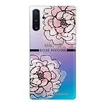 LaCoqueFrançaise Coque Samsung Galaxy Note 10 Plus 360 intégrale transparente Motif Rose Pivoine Tendance