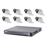 Hikvision - Kit vidéosurveillance Turbo HD 8 caméras bullet