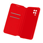 Avizar Housse Folio Samsung Galaxy M12 Portefeuille Fonction Support Vidéo rouge