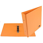 LIDERPAPEL Classeur 2 anneaux ronds 230x210x62mm carton rembordé pvc - Orange