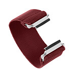 Avizar Bracelet pour Samsung Galaxy Watch 4 en nylon Tissé Auto ajustable Bordeaux