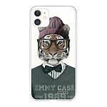 Evetane Coque iPhone 11 silicone transparente Motif Tigre Fashion ultra resistant
