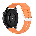 Avizar Bracelet pour Huawei Watch 3 Pro Silicone Souple Orange