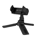 4smarts Mini Trépied Bureau Smartphone Rotatif Perche Selfie Compact Stable  Noir