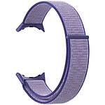 Avizar Bracelet pour Google Pixel Watch Nylon Tissé violet et bleu Ajustable par Scratch
