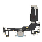 Clappio Connecteur de Charge pour Apple iPhone 15, Port USB C + Microphone Bleu Pâle