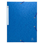 EXACOMPTA Chemise à élastique Scotten, carton, A4, bleu x 10