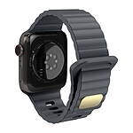 Avizar Bracelet pour Apple Watch 41mm et 40mm et 38 mm Silicone Souple et Doux  Gris foncé