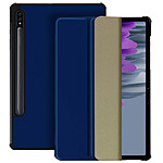 Avizar Housse Pour Samsung Galaxy Tab S7 Plus 12.4 et S8 Plus Support Vidéo et Clavier Design Fin Bleu Nuit