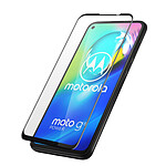 Avizar Film Motorola Moto G8 Power Verre Trempé 9H Adhésion Totale Contour Noir