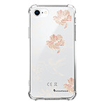 LaCoqueFrançaise Coque iPhone 7/8/ iPhone SE 2020 Silicone antichocs Solides coins renforcés  transparente Motif Fleurs Blanches