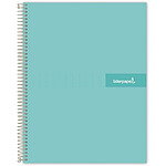 LIDERPAPEL Cahier spirale Crafty couverture contrecollée A5 240p 90g microperforé - Turquoise
