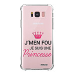 Evetane Coque Samsung Galaxy S8 Plus anti-choc souple angles renforcés transparente Motif Je suis une princesse