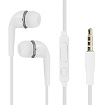 Avizar Ecouteurs Blanc pour Tout appareil munis d'un port audio jack 3.5 ( port audio classique)
