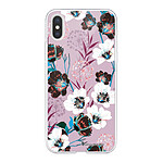 LaCoqueFrançaise Coque iPhone Xs Max 360 intégrale transparente Motif Fleurs parme Tendance