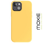 Moxie Coque pour iPhone 15 Plus Semi-rigide Intérieur Microfibre Jaune