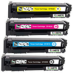 4 Toners compatibles HP 201 - 1 Noir + 1 Cyan + 1 Magenta + 1 Jaune