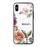 LaCoqueFrançaise Coque iPhone X/Xs Coque Soft Touch Glossy Amour en fleurs Design