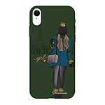 LaCoqueFrançaise Coque iPhone Xr Silicone Liquide Douce vert kaki Working girl