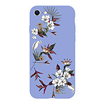 LaCoqueFrançaise Coque iPhone 7/8/ iPhone SE 2020 Silicone Liquide Douce lilas Fleurs Sauvages