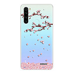 Evetane Coque Xiaomi Redmi Note 8 T 360 intégrale transparente Motif Chute De Fleurs Tendance