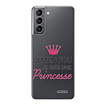 Evetane Coque Samsung Galaxy S21 5G 360 intégrale transparente Motif Je suis une princesse Tendance
