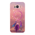 Evetane Coque Samsung Galaxy S8 Silicone Liquide Douce rose pâle Attrape rêve rose