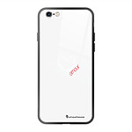 LaCoqueFrançaise Coque iPhone 6/6S Coque Soft Touch Glossy Coeur Blanc Amour Design