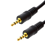 LinQ Câble Audio Jack 3.5 mm Mâle-Mâle Auxiliaire Son stéréo 5m  Noir
