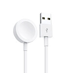 Swissten Câble Magnétique pour Apple Watch Puissance 3W Connecteur USB 1,2m  Blanc