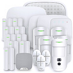 Ajax - Alarme maison sans fil Hub 2 Plus - Kit 10 - Blanc