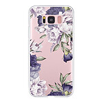 LaCoqueFrançaise Coque Samsung Galaxy S8 360 intégrale transparente Motif Pivoines Violettes Tendance