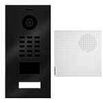 Doorbird - Portier vidéo IP 1 sonnette lecteur de badge RFID + Carillon Titane - D2101V TITANE BR KIT 1 Encastrable
