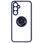 Avizar Coque pour Samsung Galaxy A54 5G Bi-matière Bague Métallique Support Vidéo  Bleu
