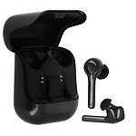 Avizar Écouteurs Bluetooth Sans Fil Boîtier de Rangement et Charge Bouton Tactile Noir