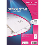 OFFICE STAR Boite de 2400 étiquettes multi-usage blanches 70X36mm OS43475