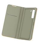 Avizar Housse pour Samsung Galaxy S21 FE Étui Folio Intégral Porte-carte Support Vidéo Gris