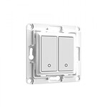 Shelly - Interrupteur mural double Blanc SHELLYWALLSWITCH2BUTTONW – Shelly
