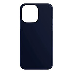 Moxie Coque pour iPhone 14 Pro Hybride Semi-rigide Fine Légère Intérieur Doux  bleu foncé